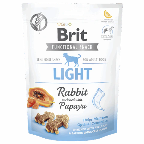 Brit Snack Light Conejo con Papaya 