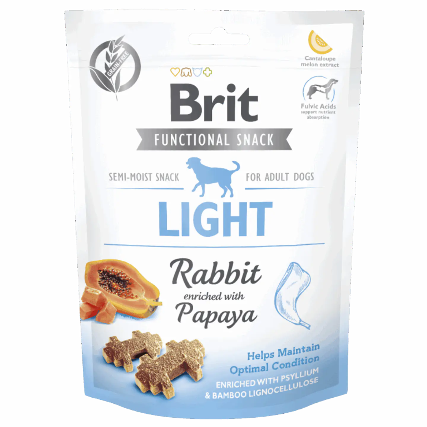 Brit Snack Light Conejo con Papaya  1