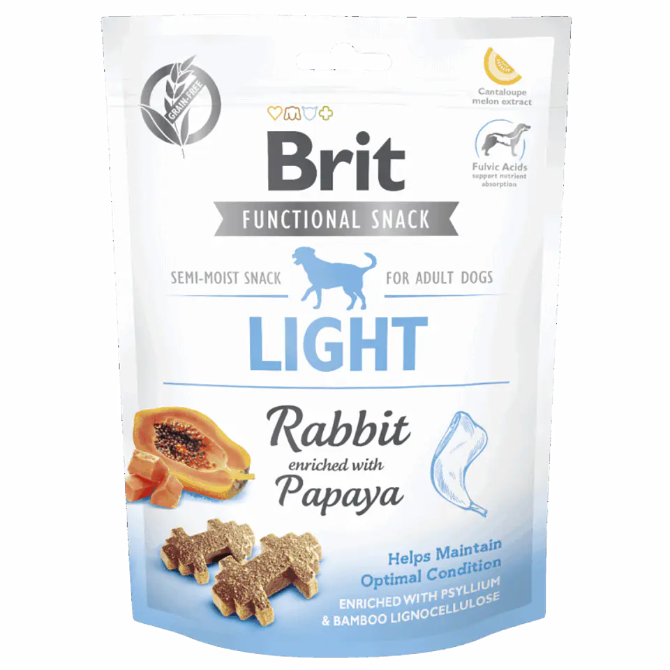 Brit Snack Light Conejo con Papaya  1