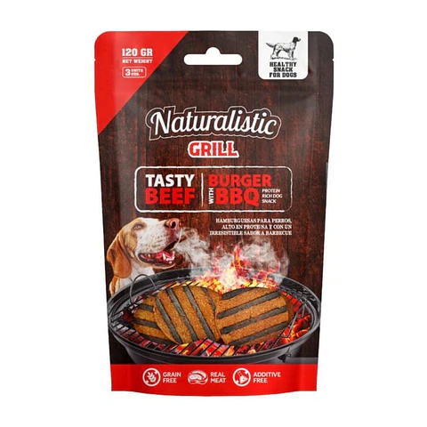 Naturalistic Snack Tasty Beef Burger With BBQ  220GR