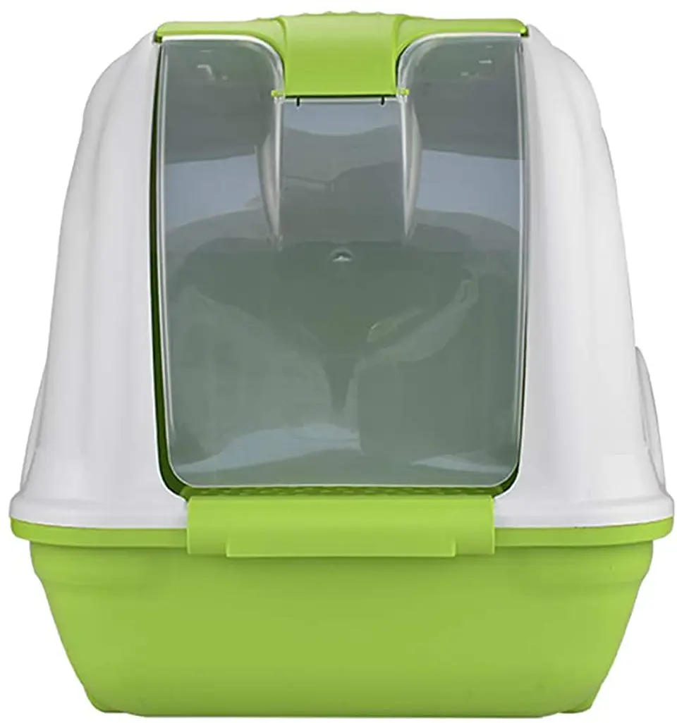 Arenero Gato Puerta Verde 55x35x25  3