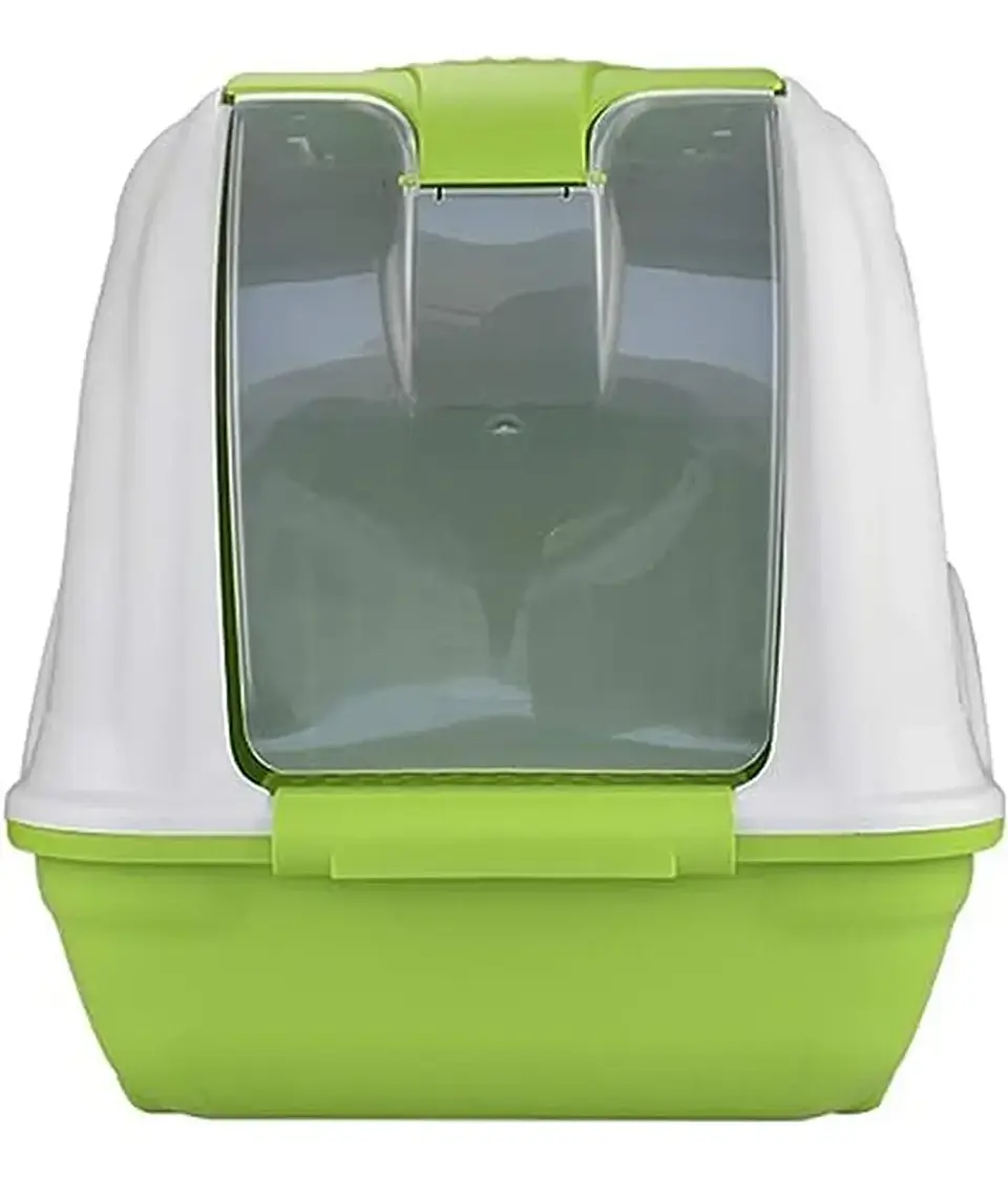 Arenero Gato Puerta Verde 55x35x25  4