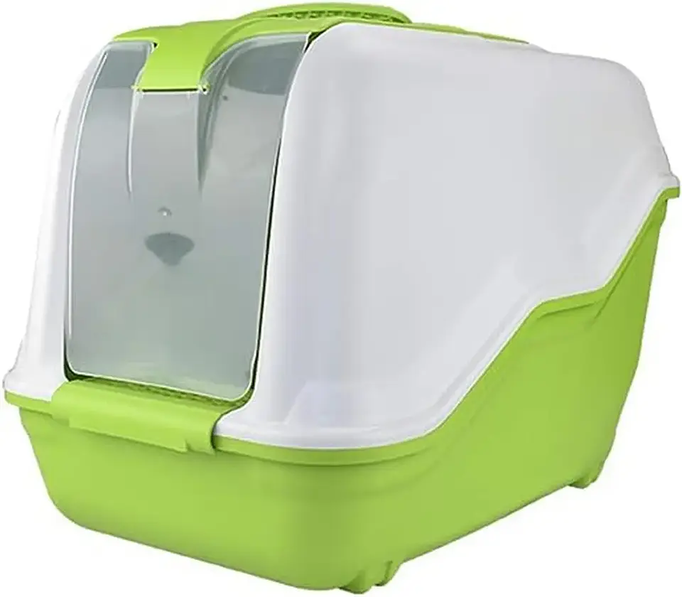 Arenero Gato Puerta Verde 55x35x25  1