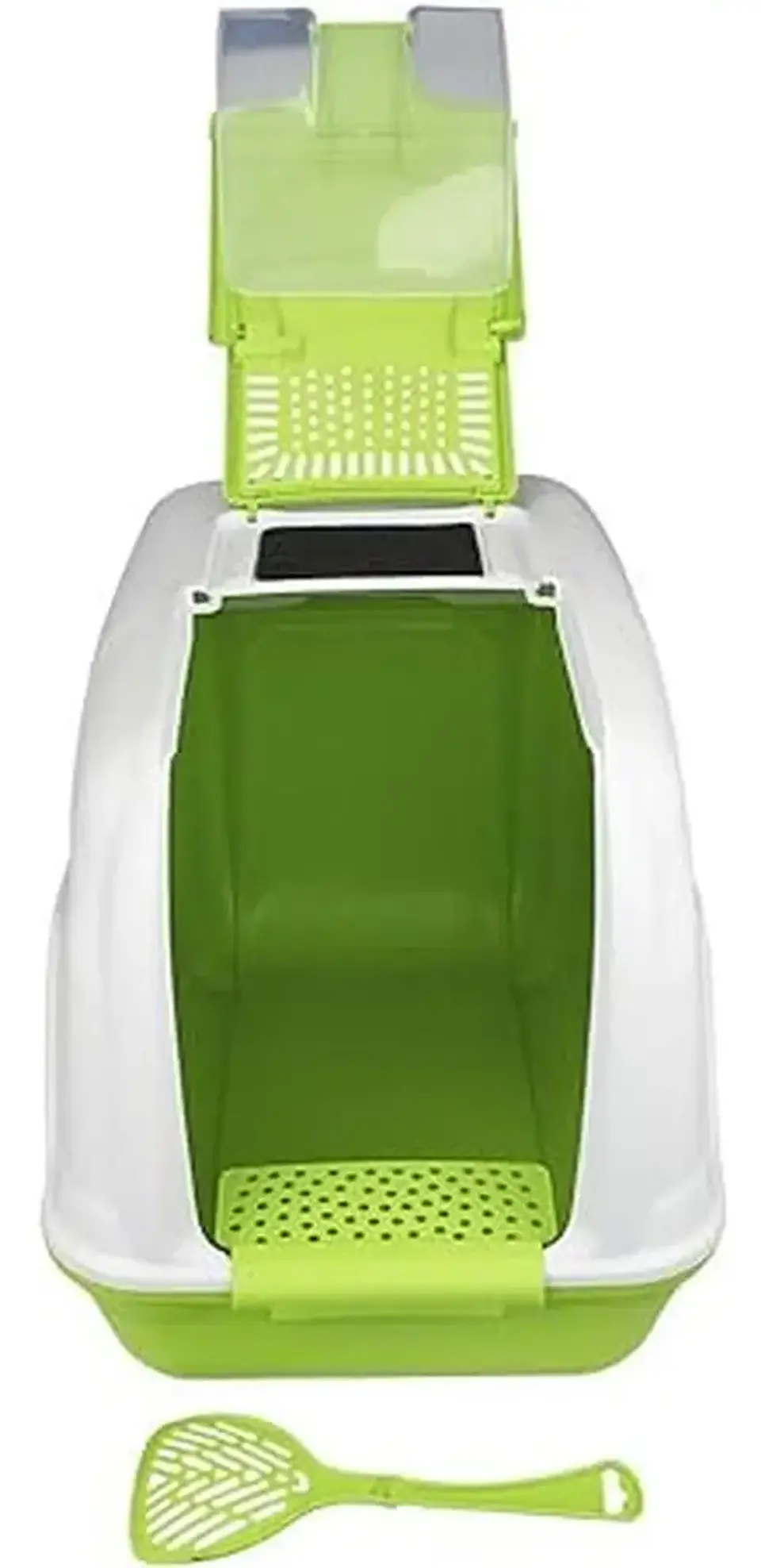 Arenero Gato Puerta Verde 55x35x25  6