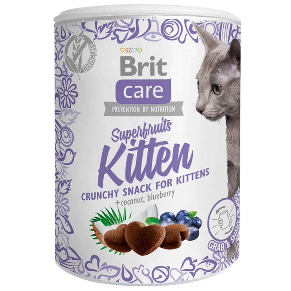 Brit Care Snack SuperFruits Kitten 100Grs  1