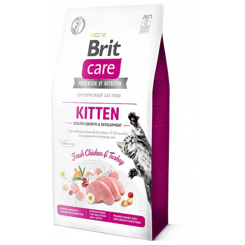Brit Care Grain Free Kitten Halthy Growth &amp; Development 7K 