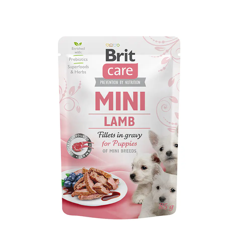 Brit Care Mini For Dogs Puppy  85Grs Lamb 1