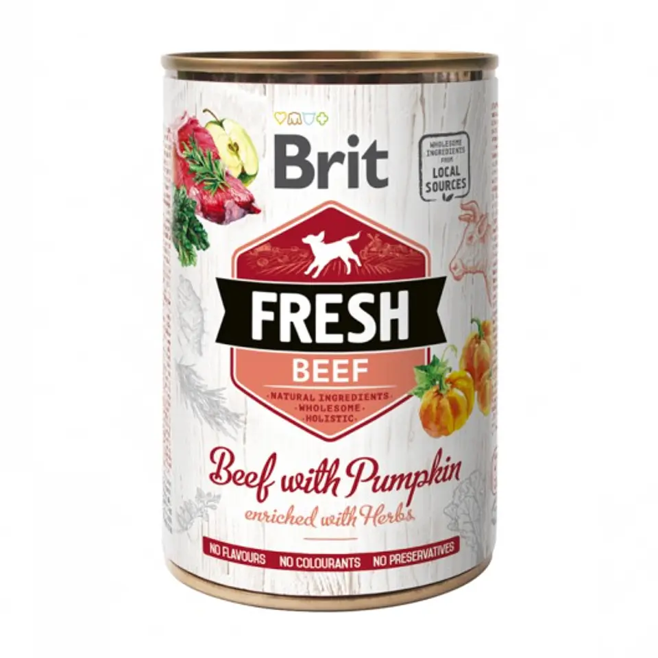 Brit Fresh Beef With Pumpkin 400grs  1