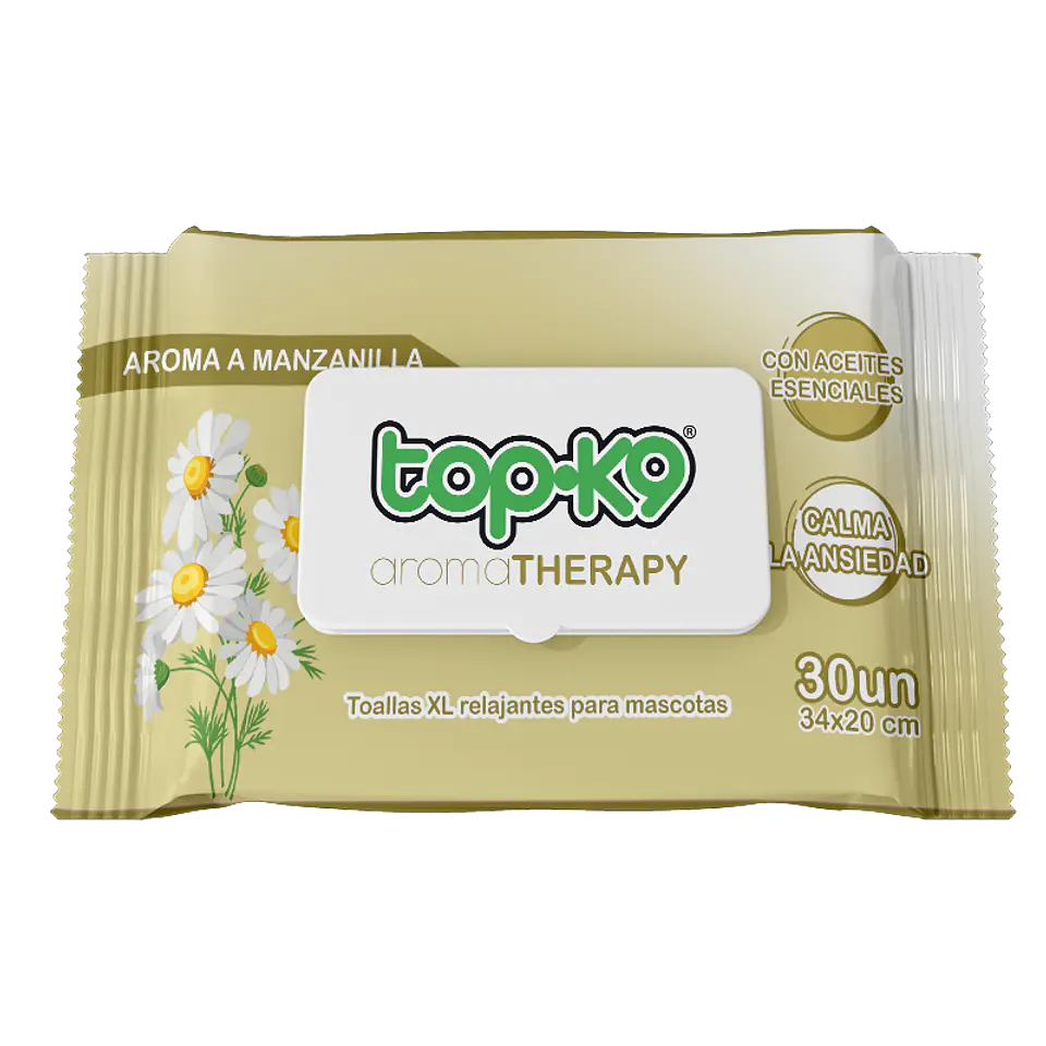 Toallitas Humedas Manzanilla TopK9  1