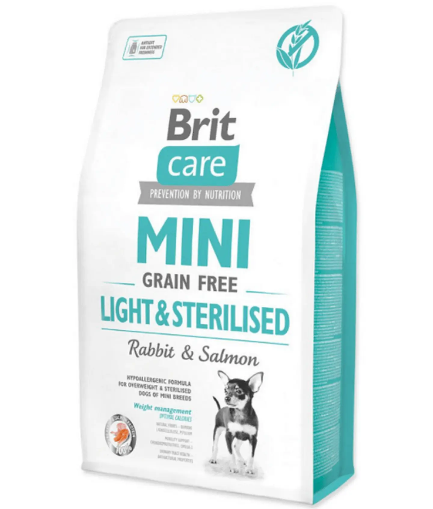 Brit Care Mini Grain Free Light & Sterilized 7K  1