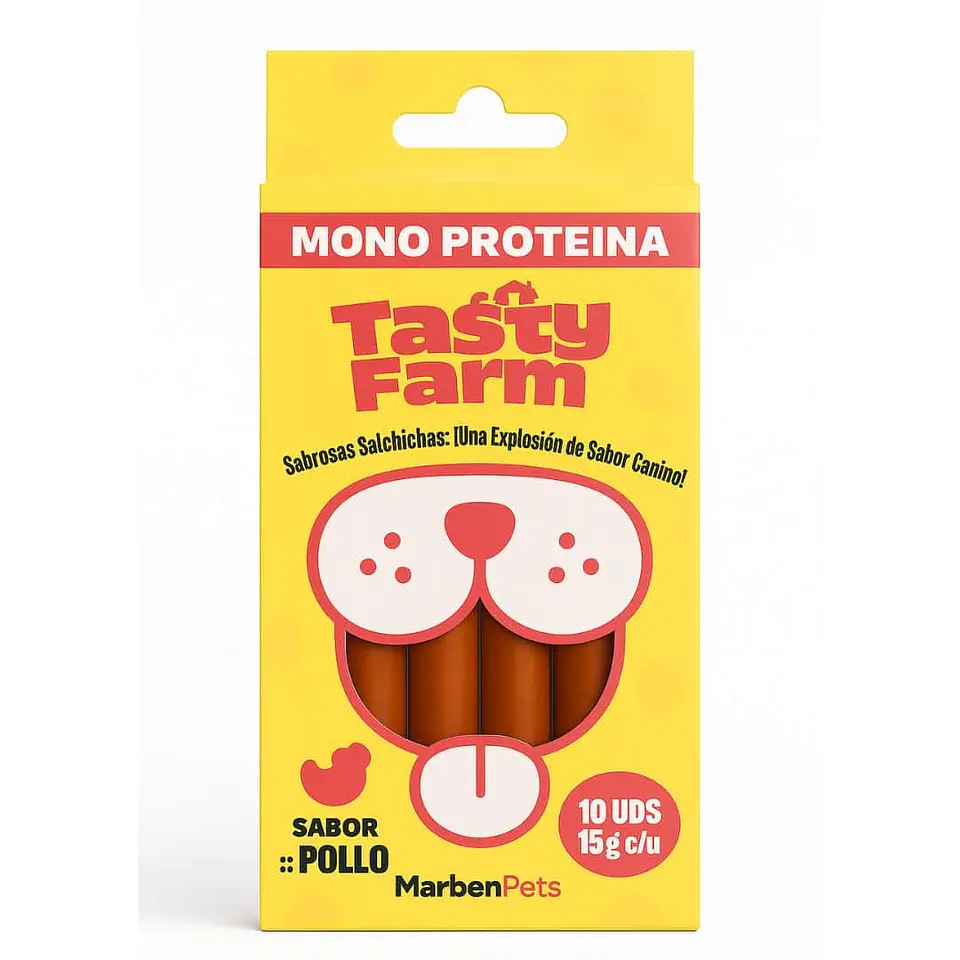 Tasty Farm Salchichas Monoproteicas 15grs 1