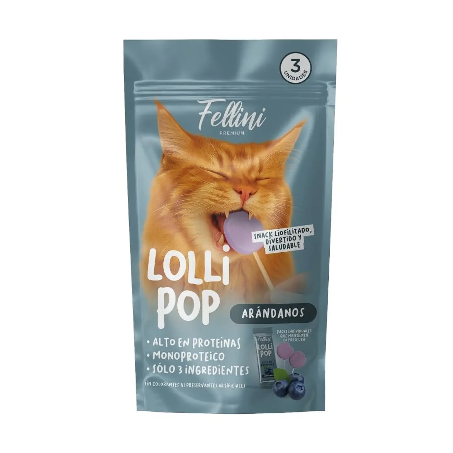Snack Fellini Lollipop 3 Unidades 4