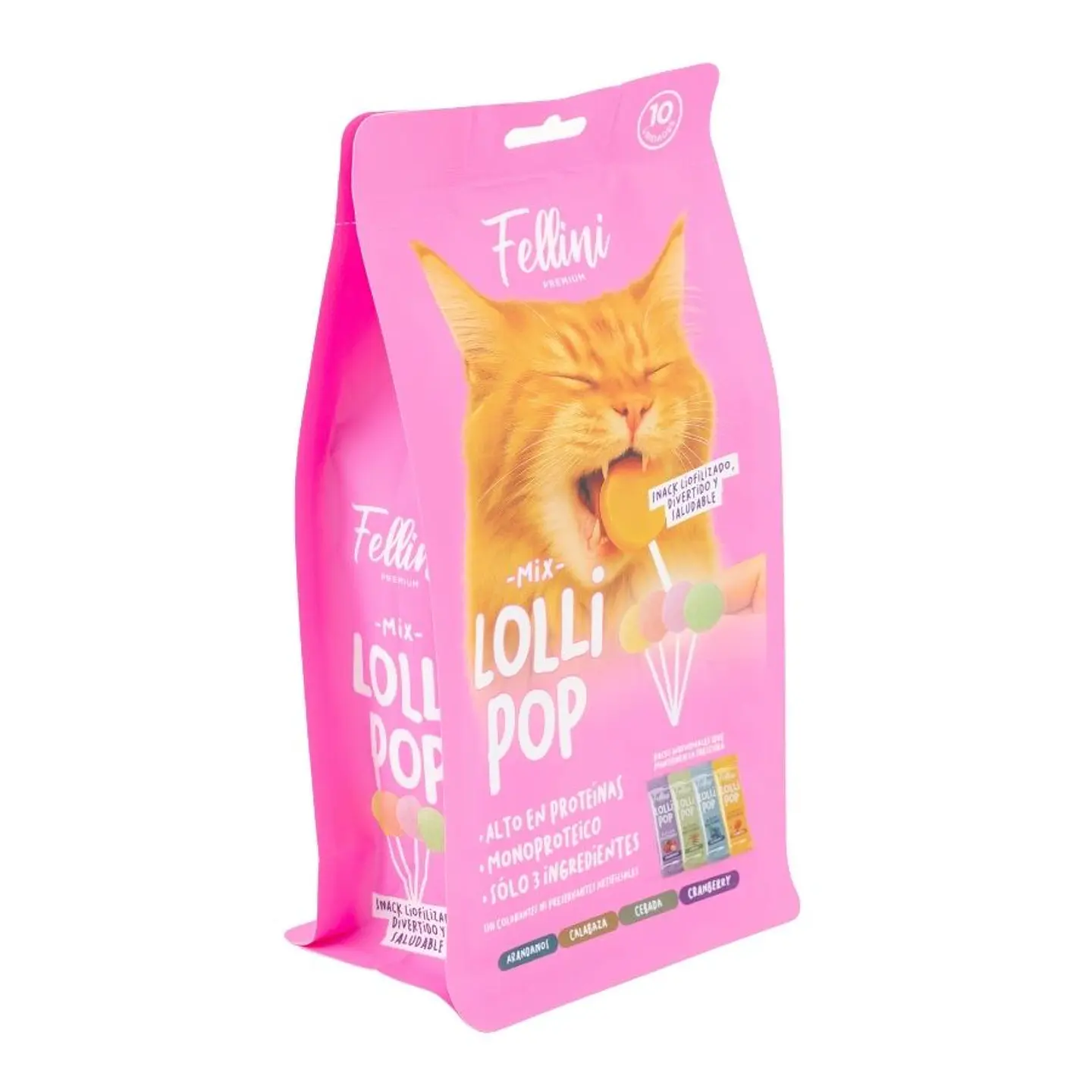 Snack Fellini Lollipop Mix 10 Unidades  1