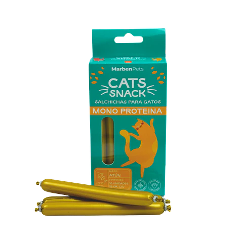 Salchichas MonoProteicas Gato 10 unidades 15grs C/U