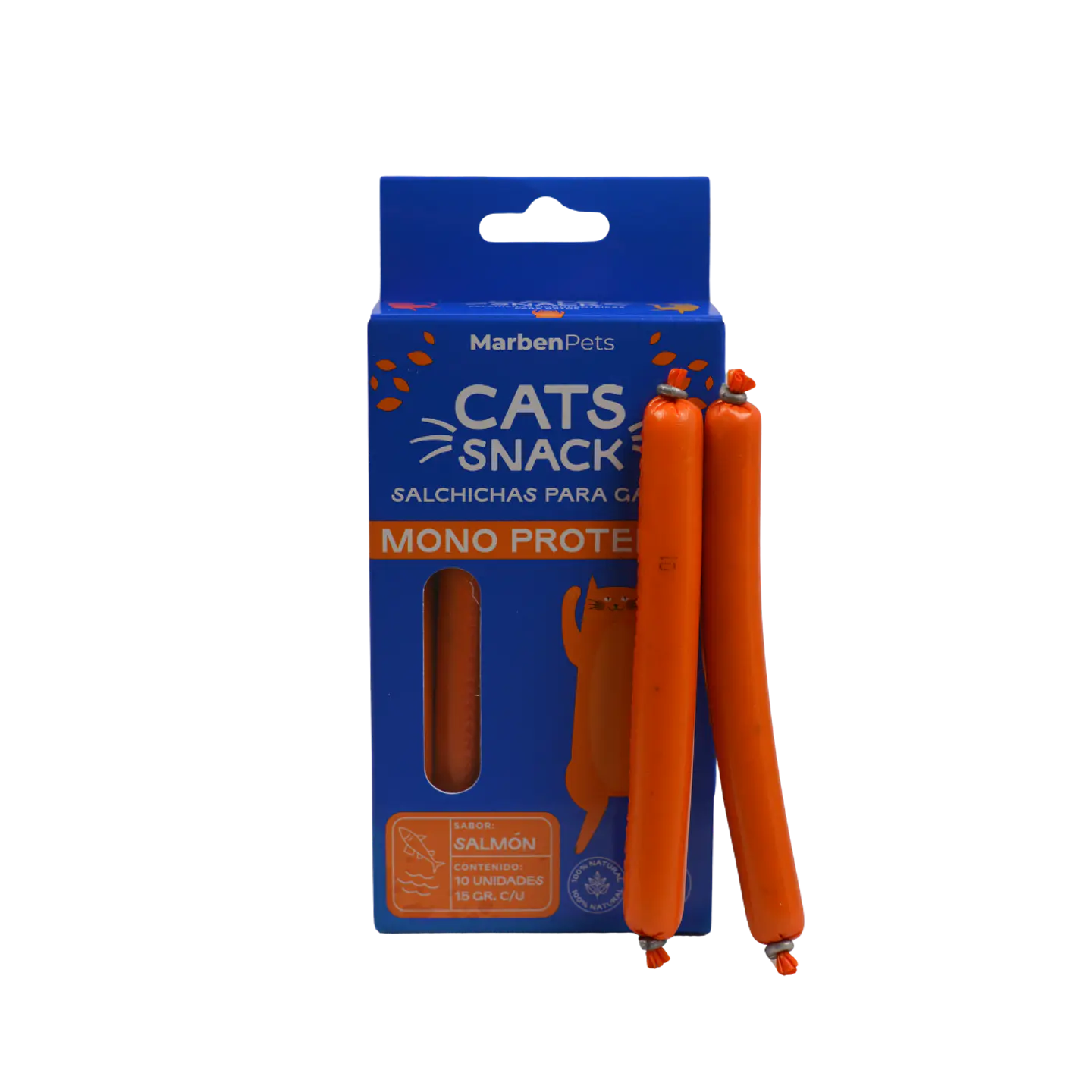 Salchichas MonoProteicas Gato 10 unidades 15grs C/U 4