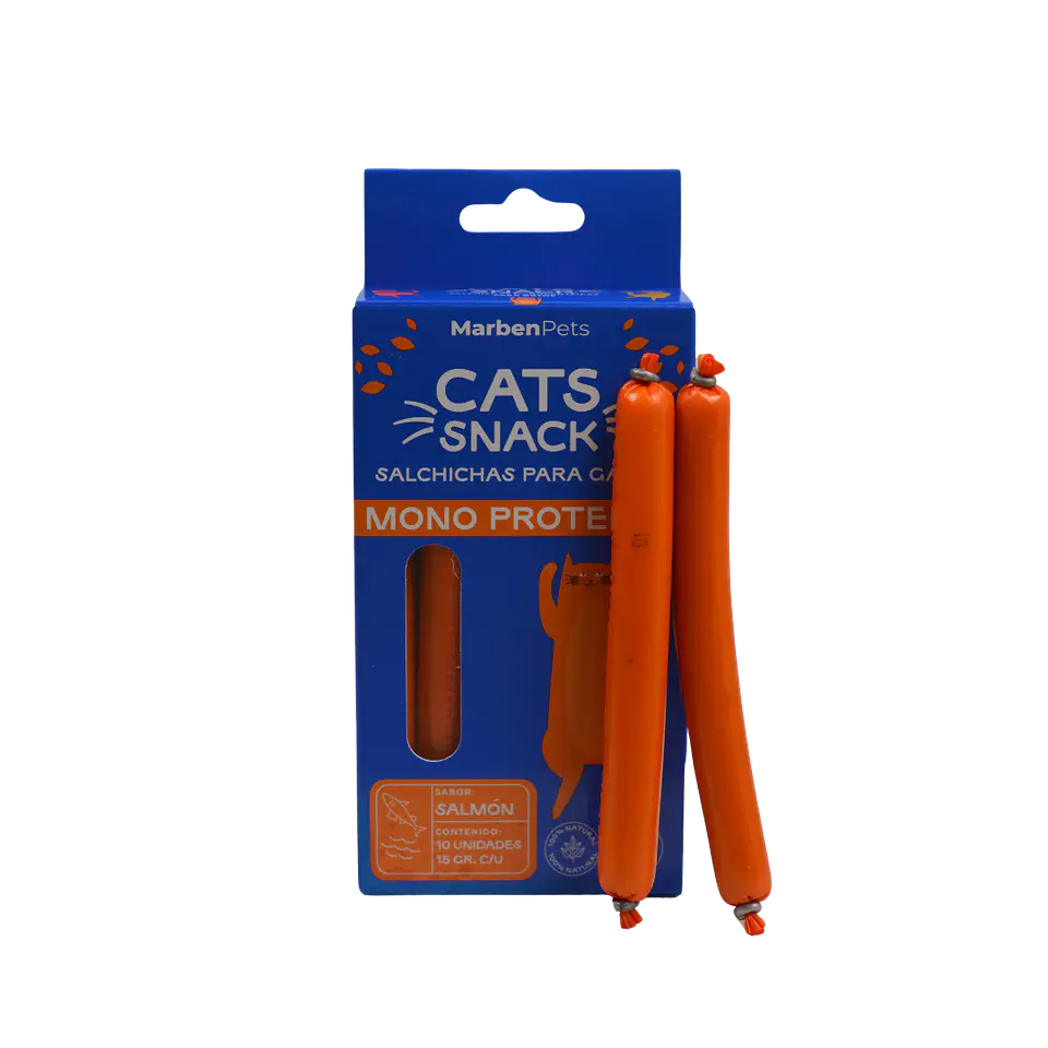 Salchichas MonoProteicas Gato 10 unidades 15grs C/U 4