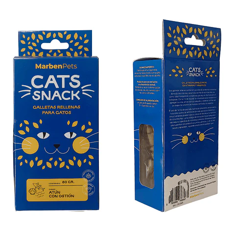 Cats Snack Galleta Rellena 80grs