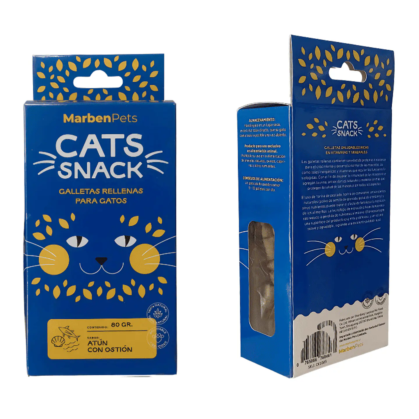 Cats Snack Galleta Rellena 80grs 2