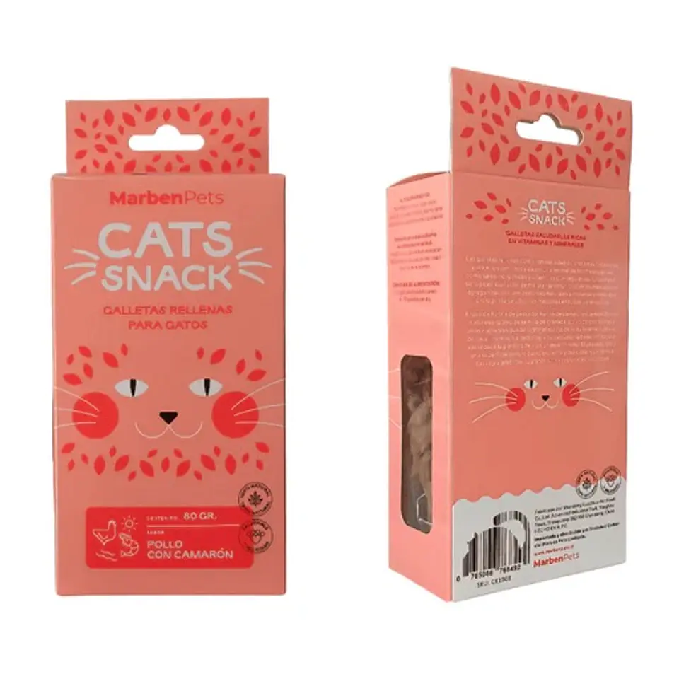 Cats Snack Galleta Rellena 80grs 3
