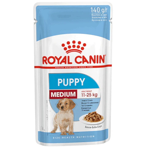 Royal Canin Medium Puppy Pouch 140 GRS