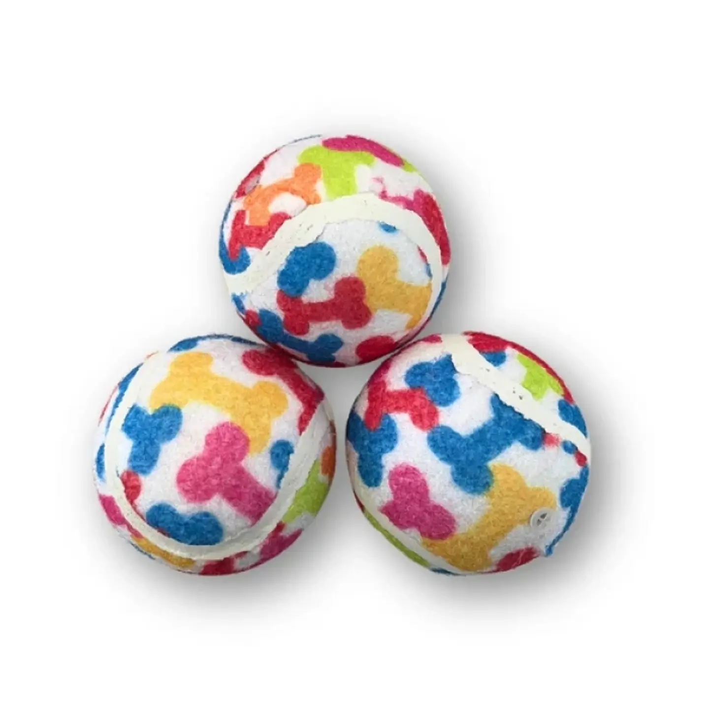 Pelota Tenis diseño hueso 3 unidades 1