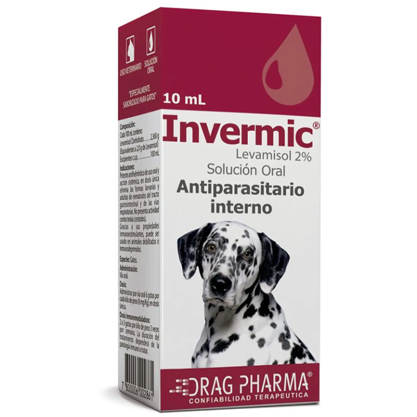 Antiparasitario interno Invermic - Perro 10ML 1