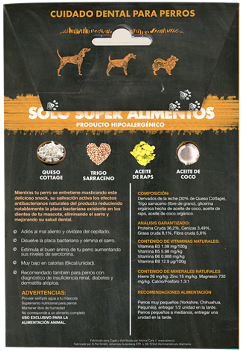 Qchefs Dental Snack Crocante Duro Perro 72 GR 