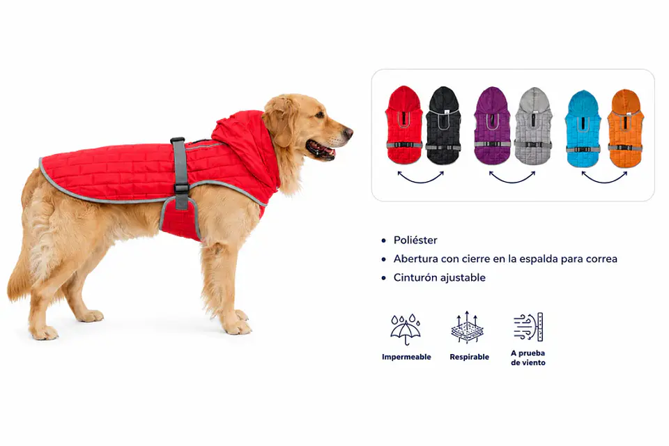 Parka Reversible Roja o Morada 2
