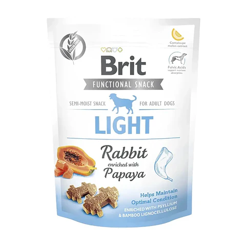 Brit Snack Light Conejo con Papaya 