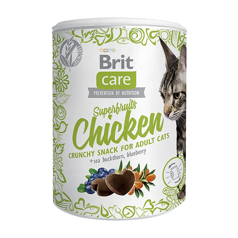 Brit Care Cat Snack SuperFruits Chicken 100grs 