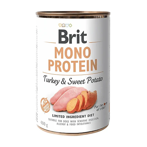 Brit Pate Mono Protein Turkey & Sweet Potato 400 grs 