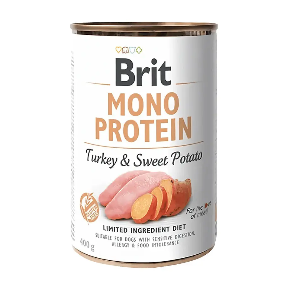 Brit Pate Mono Protein Turkey & Sweet Potato 400 grs  1