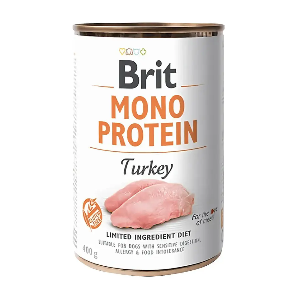 Brit Pate Mono Protein Turkey 400 grs  1