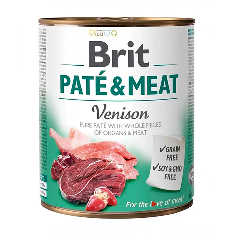 Brit Pate & Meat Venison 800grs 