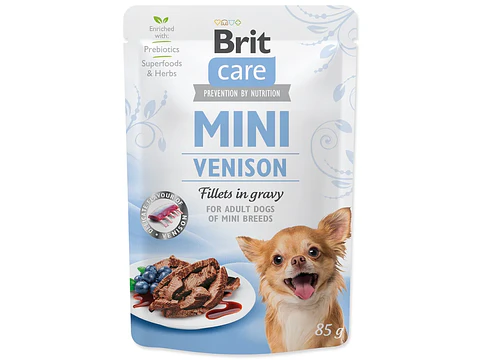 Brit Care Mini For Dogs 85Grs Venison Fillet In Gravy
