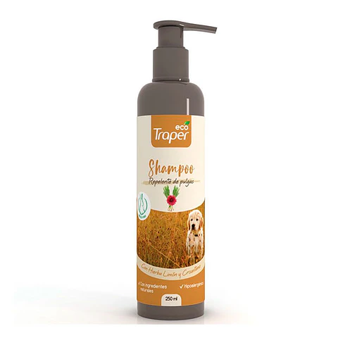 Shampoo Repelente de Pulgas Eco Traper 250ml 