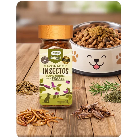 Sazonador Doggo Insectos Perro 70g 