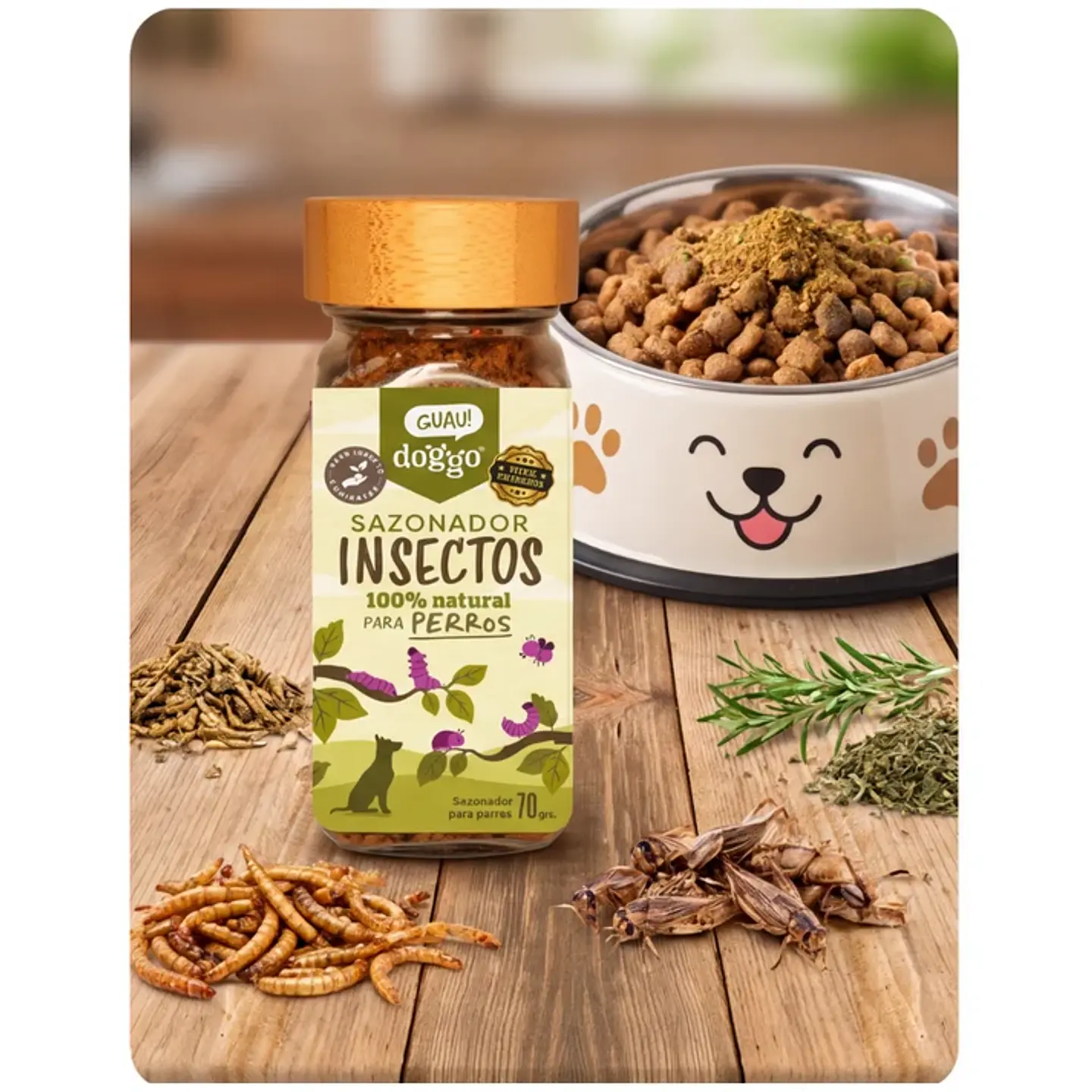 Sazonador Doggo Insectos Perro 70g  2