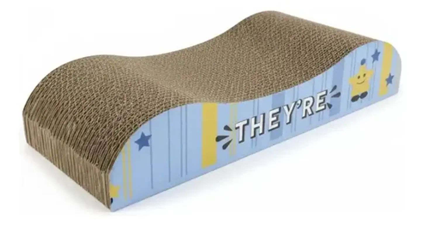Rascador Estilo Sofa Azul 36x15x7cm  1