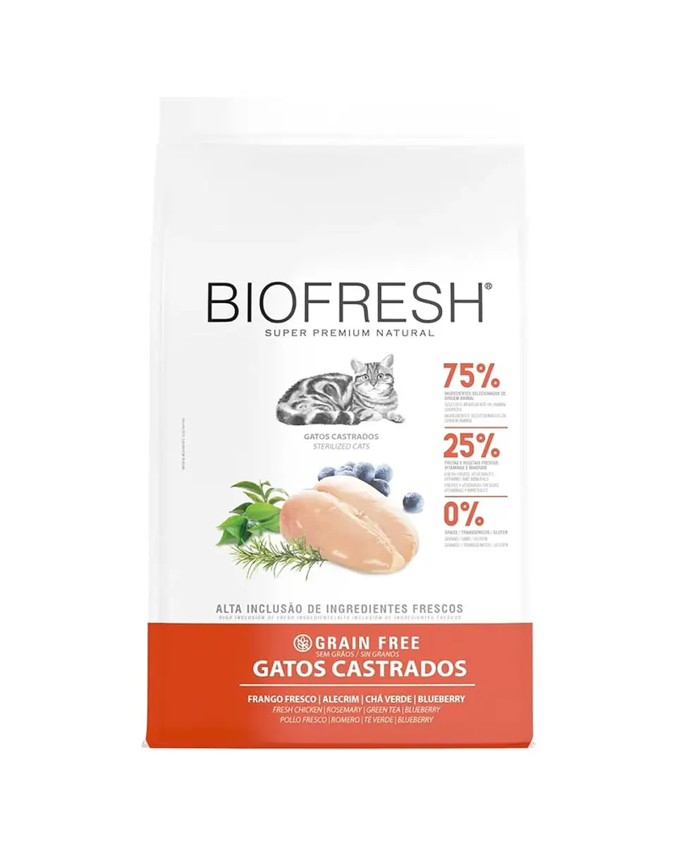 Biofresh Gato Castrado - Libre de Granos Pollo  1
