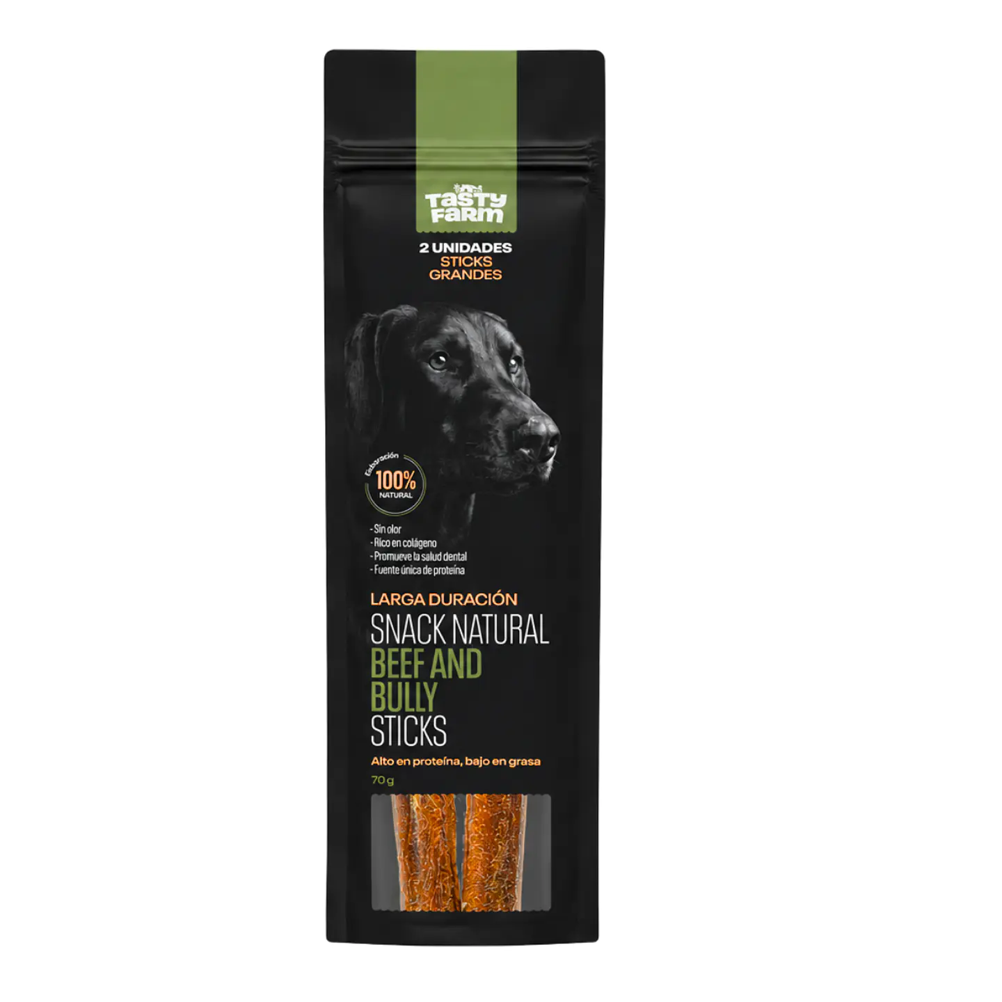 Tasty Farm Beef  & Bully  Stick 70grs 1