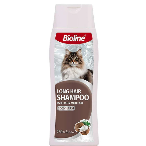 Shampoo para Gato Pelo Largo Bioline 250ml