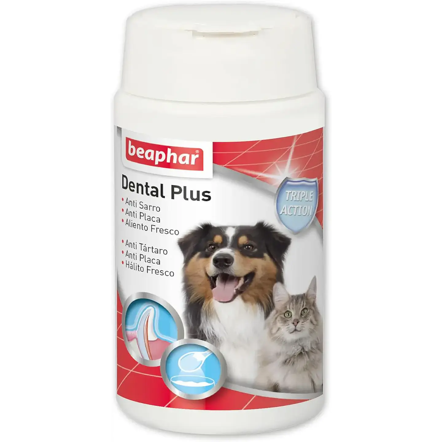 Beaphar Dental Plus Triple Acción 75g  1