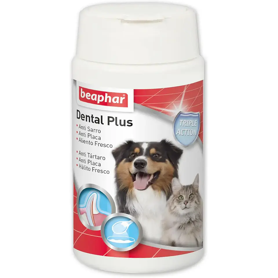 Beaphar Dental Plus Triple Acción 75g  1