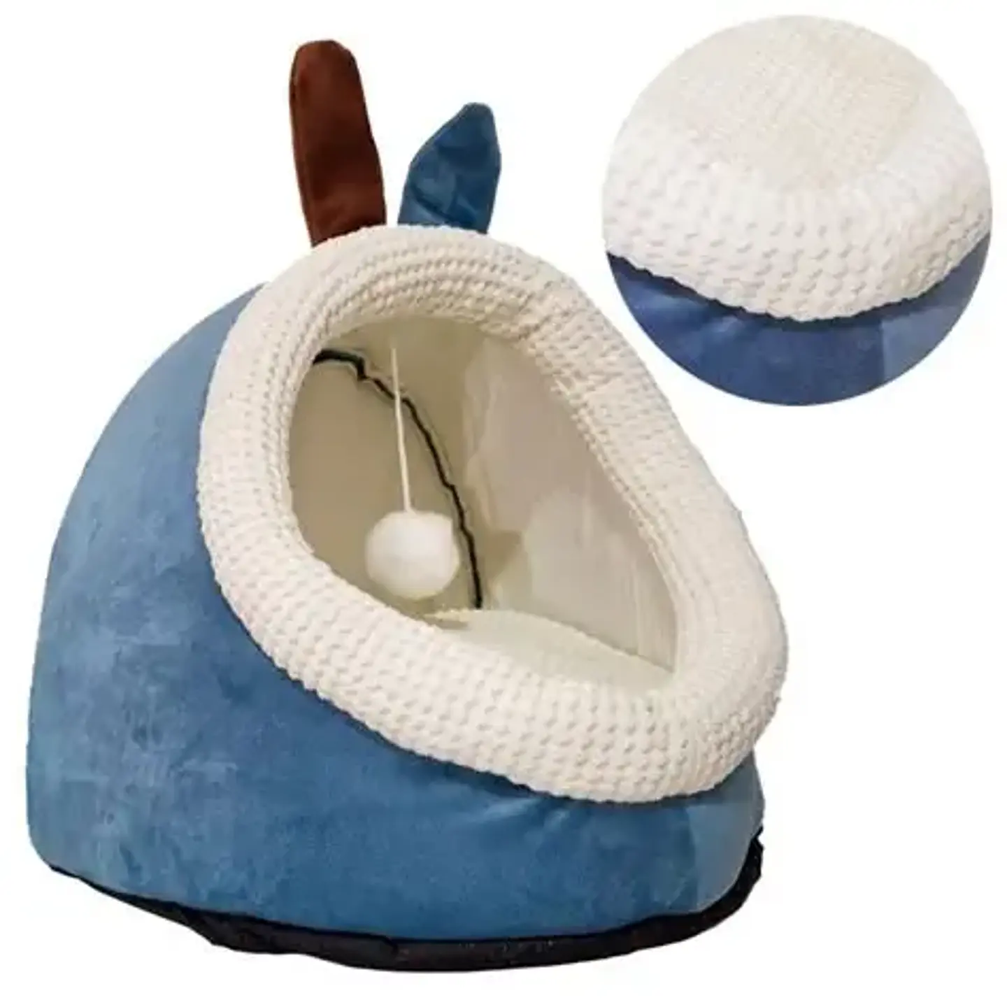 Cuevas Para Gatos y Perros Azul  1