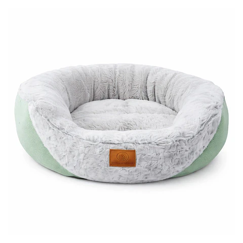 Cama Perro Acolchada Verde S 