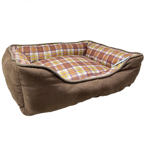Cama Terciopelo Café