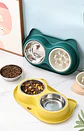 Doble Plato Acero comedor Lento  - Miniatura 2
