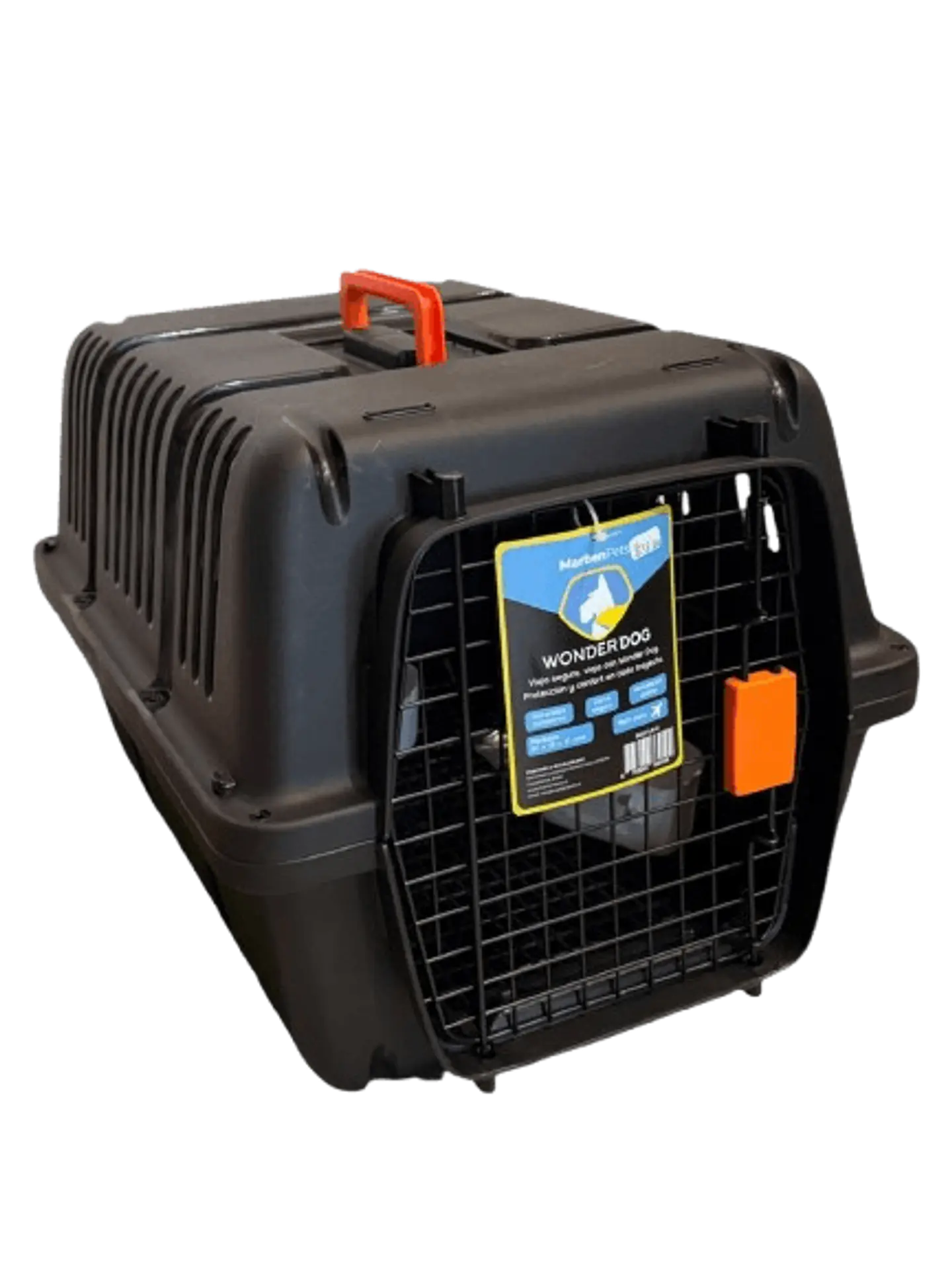 Transportadora Plastica Negra 50x35x35 Apta para Avion  1