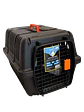 Transportadora Plastica Negra 50x35x35 Apta para Avion  - Miniatura 1